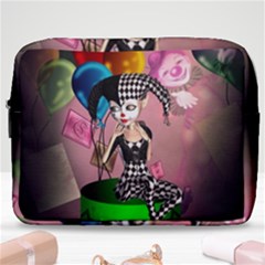 Cute Little Harlequin Make Up Pouch (large) by FantasyWorld7