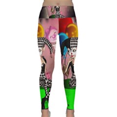 Cute Little Harlequin Lightweight Velour Classic Yoga Leggings by FantasyWorld7