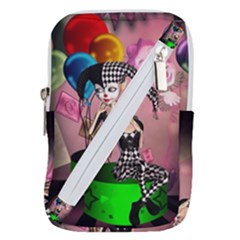 Cute Little Harlequin Belt Pouch Bag (large)