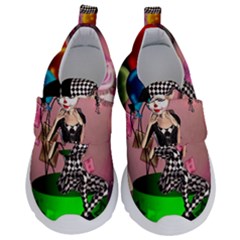 Cute Little Harlequin Kids  Velcro No Lace Shoes by FantasyWorld7