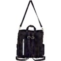 Abstrait Lignes Marron Crossbody Backpack View3