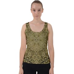 Heavy Metal Flower And Heavenly Feelings Velvet Tank Top by pepitasart