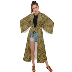 Heavy Metal Flower And Heavenly Feelings Maxi Kimono by pepitasart