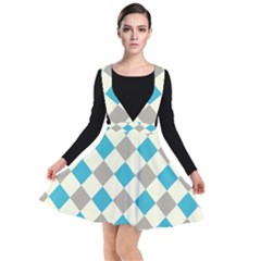 Background Graphic Wallpaper Stylized Colorful Fun Geometric Design Decor Plunge Pinafore Dress by Vaneshart