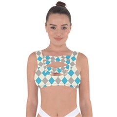 Background Graphic Wallpaper Stylized Colorful Fun Geometric Design Decor Bandaged Up Bikini Top by Vaneshart