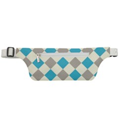 Background Graphic Wallpaper Stylized Colorful Fun Geometric Design Decor Active Waist Bag