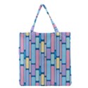 Background Wallpaper Block Pattern Grocery Tote Bag View1