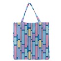 Background Wallpaper Block Pattern Grocery Tote Bag View2