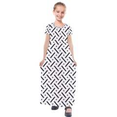 Design Repeating Seamless Pattern Geometric Shapes Scrapbooking Kids  Short Sleeve Maxi Dress by Vaneshart