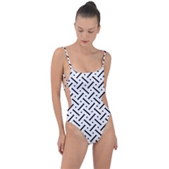 Design Repeating Seamless Pattern Geometric Shapes Scrapbooking Tie Strap One Piece Swimsuit