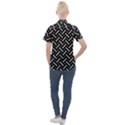 Geometric Pattern Design Repeating Eamless Shapes Women s Short Sleeve Pocket Shirt View2