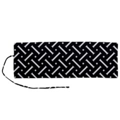 Geometric Pattern Design Repeating Eamless Shapes Roll Up Canvas Pencil Holder (m) by Vaneshart