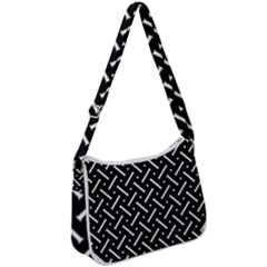 Geometric Pattern Design Repeating Eamless Shapes Zip Up Shoulder Bag by Vaneshart