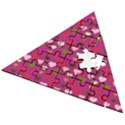 Hearts Seamlessp Attern Background Cute Love Children Symbol Kiddies Wooden Puzzle Triangle View2