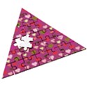 Hearts Seamlessp Attern Background Cute Love Children Symbol Kiddies Wooden Puzzle Triangle View3