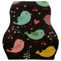 Birds Cute Pattern Background Car Seat Velour Cushion  by Vaneshart