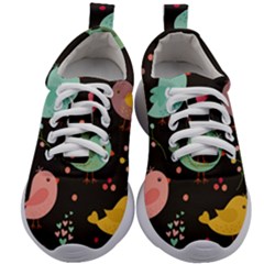 Birds Cute Pattern Background Kids Athletic Shoes