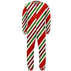 Christmas Color Stripes Onepiece Jumpsuit (men)  by Vaneshart