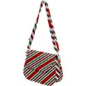 Christmas Color Stripes Saddle Handbag View2