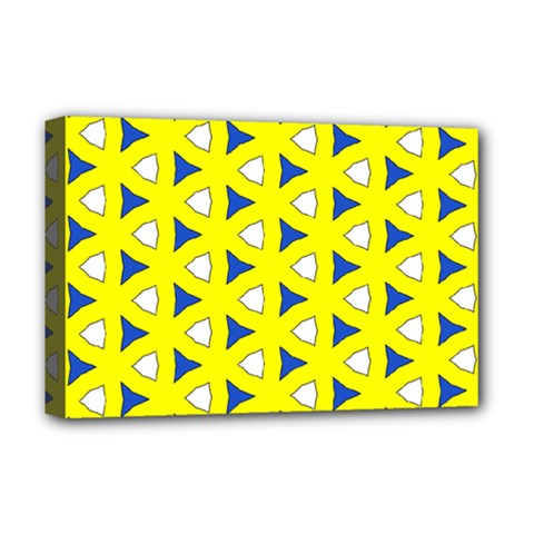 Pattern Yellow Pattern Texture Seamless Modern Colorful Repeat Deluxe Canvas 18  X 12  (stretched) by Vaneshart