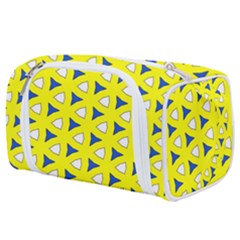 Pattern Yellow Pattern Texture Seamless Modern Colorful Repeat Toiletries Pouch by Vaneshart