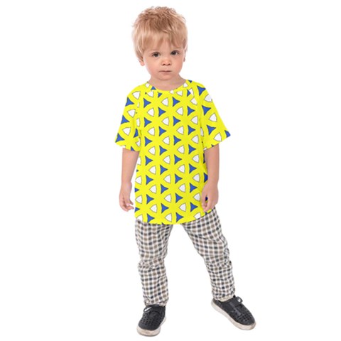 Pattern Yellow Pattern Texture Seamless Modern Colorful Repeat Kids  Raglan Tee by Vaneshart