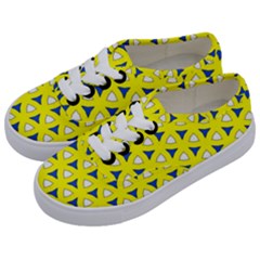 Pattern Yellow Pattern Texture Seamless Modern Colorful Repeat Kids  Classic Low Top Sneakers by Vaneshart