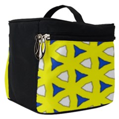 Pattern Yellow Pattern Texture Seamless Modern Colorful Repeat Make Up Travel Bag (small) by Vaneshart