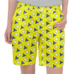 Pattern Yellow Pattern Texture Seamless Modern Colorful Repeat Pocket Shorts by Vaneshart