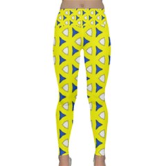 Pattern Yellow Pattern Texture Seamless Modern Colorful Repeat Lightweight Velour Classic Yoga Leggings by Vaneshart