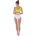 Pattern Yellow Pattern Texture Seamless Modern Colorful Repeat Bandaged Up Bikini Top View2