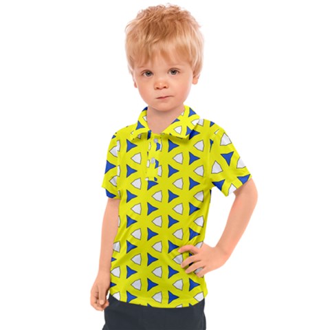 Pattern Yellow Pattern Texture Seamless Modern Colorful Repeat Kids  Polo Tee by Vaneshart