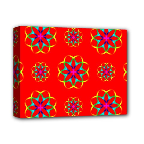 Geometric Design Decor Decorative Repeating Pattern Seamless Deluxe Canvas 14  X 11  (stretched) by Vaneshart