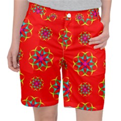 Geometric Design Decor Decorative Repeating Pattern Seamless Pocket Shorts by Vaneshart