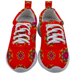 Geometric Design Decor Decorative Repeating Pattern Seamless Kids Athletic Shoes