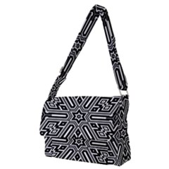 Grid Pattern Backdrop Seamless Design Geometric Patterns Line Full Print Messenger Bag (m)