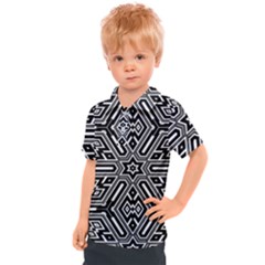 Grid Pattern Backdrop Seamless Design Geometric Patterns Line Kids  Polo Tee