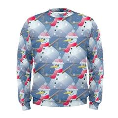 Christmas Snowman Men s Sweatshirt by Vaneshart