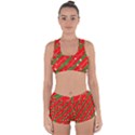 Christmas Paper Star Texture Racerback Boyleg Bikini Set View1