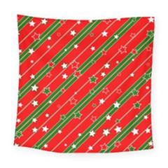 Christmas Paper Star Texture Square Tapestry (large) by Vaneshart