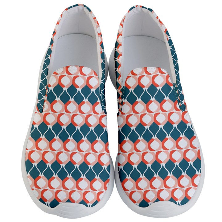 Abstract Seamless pattern Graphic Lines Vintage Background Grunge Diamond Square Men s Lightweight Slip Ons