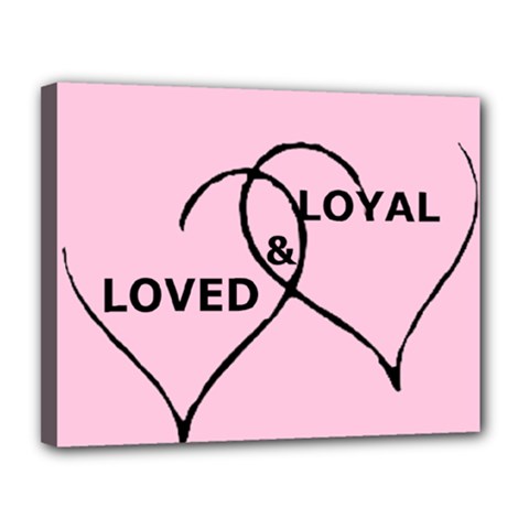 Loved & Loyal Canvas 14  x 11  (Stretched)