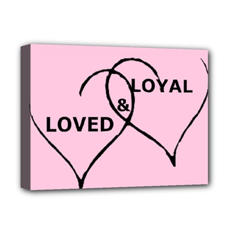 Loved & Loyal Deluxe Canvas 16  x 12  (Stretched) 