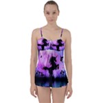 Wonderful Unicorn With Fairy In The Night Babydoll Tankini Set