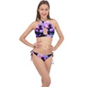 Wonderful Unicorn With Fairy In The Night Cross Front Halter Bikini Set View1