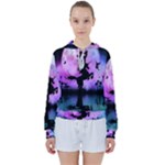 Wonderful Unicorn With Fairy In The Night Women s Tie Up Sweat