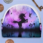 Wonderful Unicorn With Fairy In The Night Horseshoe Style Canvas Pouch