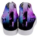 Wonderful Unicorn With Fairy In The Night Women s Mid-Top Canvas Sneakers View4