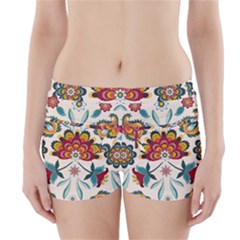 Baatik Print  Boyleg Bikini Wrap Bottoms