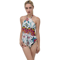 Baatik Print  Go With The Flow One Piece Swimsuit